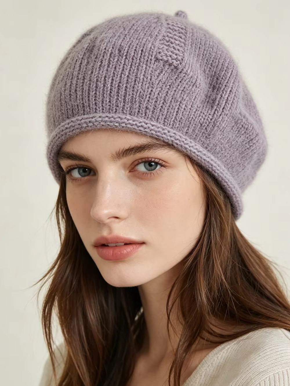 Beret French Wool - Bérets en tricot doux et souple